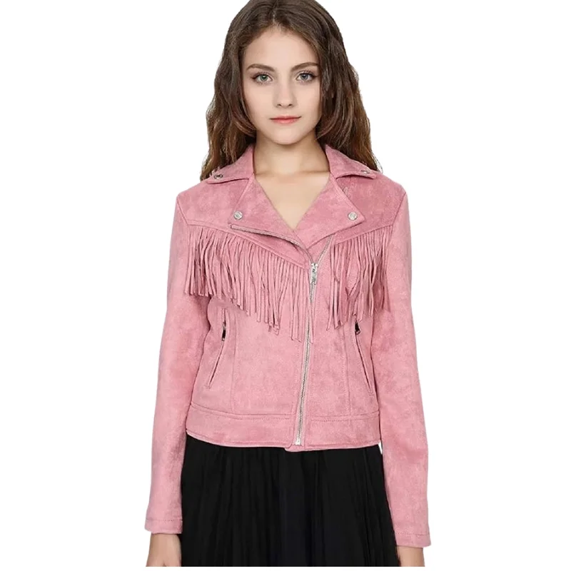 Classic Genuine Sheepskin Leather Motorcycle Jacket