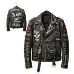 80s punk leather jacket​