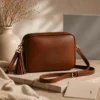 Brown colour Crossbody leather bag Australian leather
