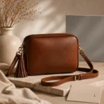 Brown colour Crossbody leather bag Australian leather
