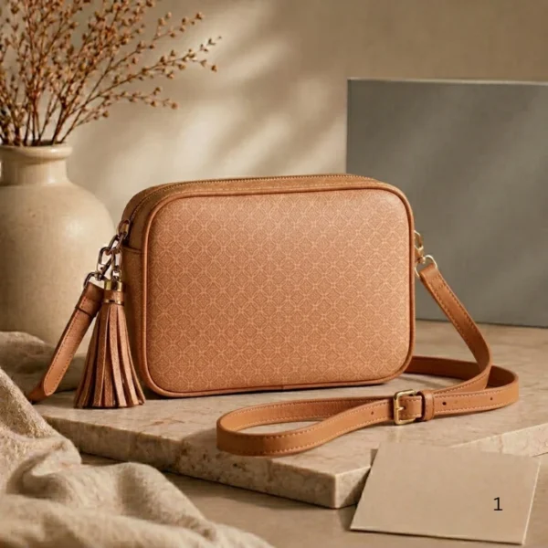 Tan colour Crossbody leather bag Australian leather