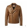 Cow Leather Jacket D-Pocket Biker Style