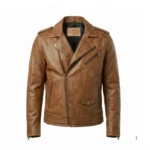 Cow Leather Jacket D-Pocket Biker Style