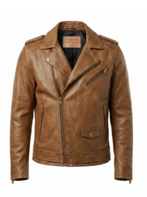 Cow Leather Jacket D-Pocket Biker Style