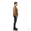 Cow Leather Jacket D-Pocket Biker Style right side view image
