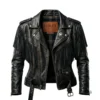 1980s Women Fringe Leather Jacket
