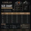 1980s Women Fringe Leather Jacket size chart image