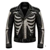 Punk Gothic Cowhide Leather Jacket