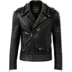 punk leather biker jacket​