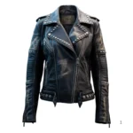 Gothic Style Women Leather Jacket