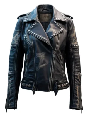 Gothic Style Women Leather Jacket