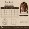 Women’s Hair On Cowhide Biker Jacket size chart image