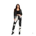 Genuine leather motorcycle pants design