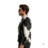 Men's Hair On Cowhide Leather Jacket left side view image