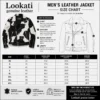 Men's Hair On Cowhide Leather Jacket size chart image