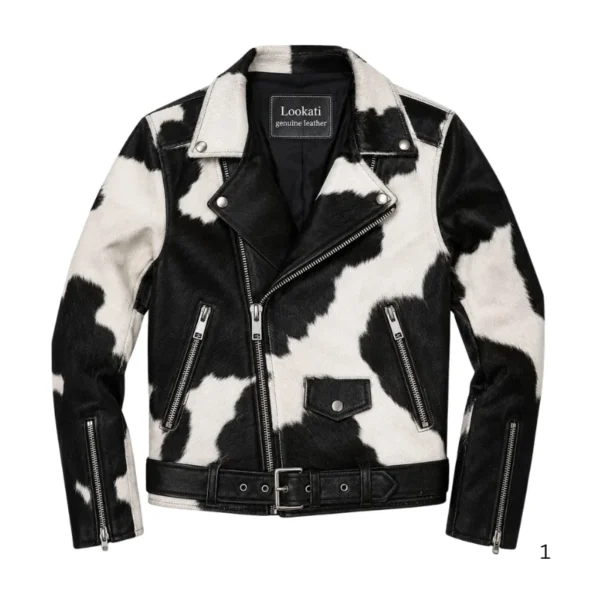 Men's Hair On Cowhide Leather Jacket