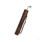 Leather vintage golf bag handmade from genuine leather