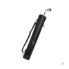 Black colour genuine leather vintage golf carry bag
