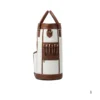 Compact leather golf ball bag holder