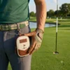 Leather golf ball carrier with belt loop