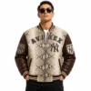 Avirex Snake New York genuine leather jacket front view