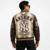 Men's Avirex Snake New York leather bomber jacket
