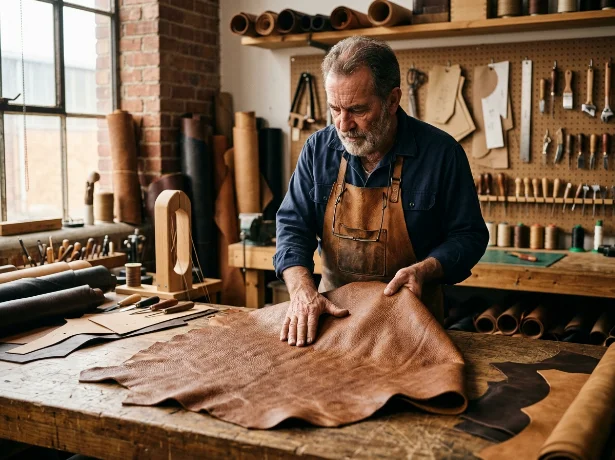 Professional leather manufacturing and craftsmanship