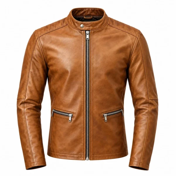 Premium genuine leather jacket for men