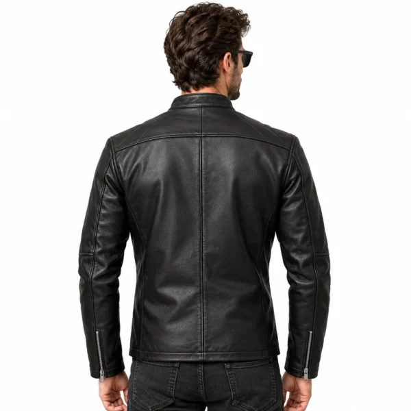 Lookati classic cafe racer jacket back view