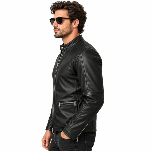 Lookati classic cafe racer jacket left side view